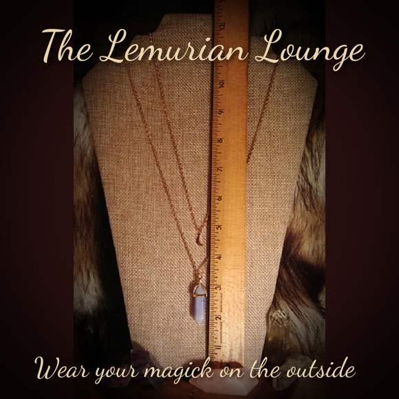 Natural Angelite Chakra Boho Gypsy Necklace - Picture 4 of 5